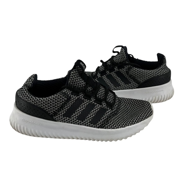 Adidas Women's Black Cloudfoam HWA Sneakers Size 6 1/2 - Picture 1 of 9